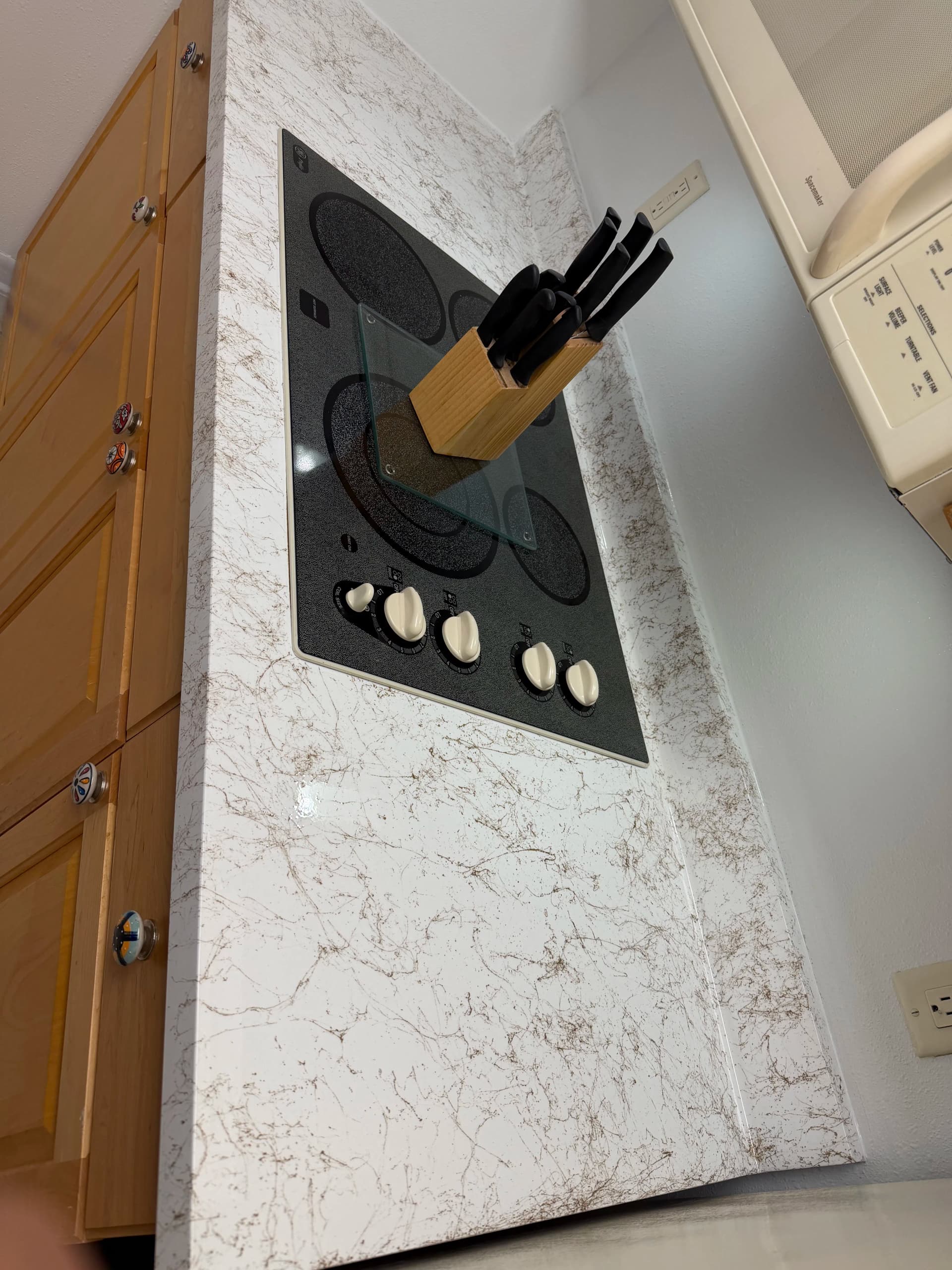 Kitchen Countertop Refinishing with a Calacatta Marble Finish