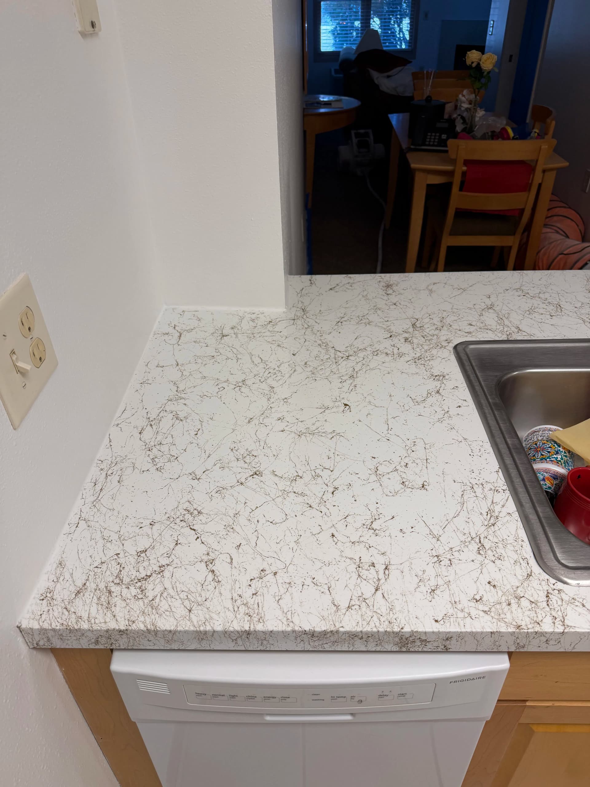 Kitchen Countertop Refinishing with a Calacatta Marble Finish